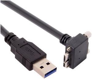 3.0M 90 Degree Up Angled Micro USB Screw Mount to 3.0 Data Cable for Industrial Camera U3-044-UP-3.0M