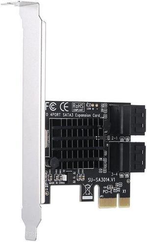 PCIE to SATA Card PCI-E Adapter PCI Express to SATA3.0 Expansion Card 4Port SATA III 6G for SSD HDD