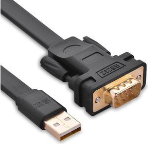 USB 2.0 to RS232 DB9 Serial Cable Male A Converter Adapter with FTDI Chipset for Win8.1/8, Compatible with 8/7/Vista/XP//2000 and Mac OS X 10.6 and Above (10ft/3m)20221