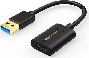 CableCreation USB 3.1 USB C Female to USB Male Adapter 5Gbps USB to USB C Adapter, USB A to USB C Adapter Female USB C Adapter for Laptops Logitech StreamCam, etc