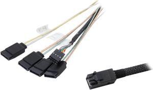 50cm Internal Cable SFF8643 to x4 SATA HDD (mini SAS HD to SATA data port)