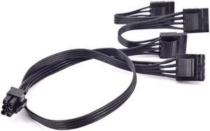 PCIe 6Pin 1 to 4 IDE Molex 4Pin Power Supply Cable for C.ORSAIR CS CX HX RM Series CS450M CS550M CS650M CS750M CS850M CX450M CX650MX CX750M HX1050 HX850 HX750 HX650 RM450 RM550 RM650 RM750 RM850