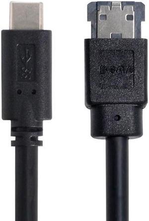 USB-C Type-C to Power Over eSATA DC5V Adapter USB3.0 to HDD/SSD/ODD eSATAp Converter  1M