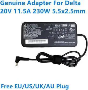 20V 11.5A 230W 5.5x2.5mm Delta ADP-230GB D Power Supply AC Adapter For GS66 GL75 Gaming Laptop Charger