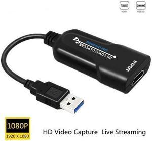 BUCIER HD 1080P HDMI To USB 3.0 Video Capture Card Game Recording Box for Computer Youtube OBS Etc. Live Streaming Broadcast