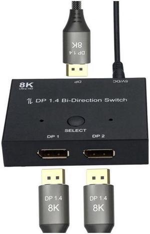 BUCIER DP DisplayPort 1.4 Bi-Direction Switch MST Hub Support HDCP SST Extended 8K@30hz 4K@60hz