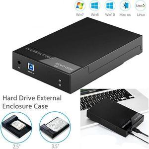 BUCIER 2.5"/3.5'' Hard Drive External Enclosure SATA to USB 3.0 HDD Docking Station