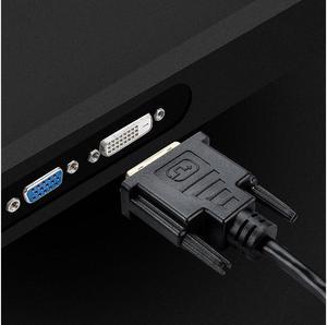 BUCIER 2-Pack HDMI to DVI Cable Bi-Directional HDMI Female to DVI-D(24+1) Male Adapter 1080P DVI to HDMI Conveter 3D 0.15M Black