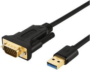 BUCIER 3.0 to VGA Cable 6.6 FT CableCreation USB to VGA 15 Pin Adapter 1080P @ 60Hz with Built-in Driver Only Support Windows 10/8.1/8 / 7 (NO XP/Vista/Mac OS X) 2M /Black