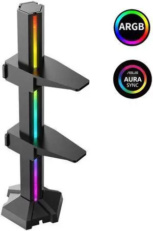 BUCIER Graphics Card Stand Practical Multi-functional Frame Holder Bracket Desktop 5V 3Pin ARGB Video Card Brace