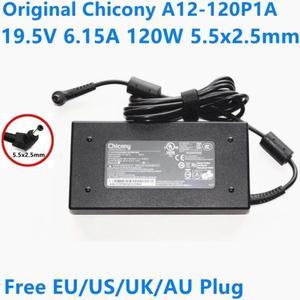 BUCIER Chicony 19.5V 6.15A 120W A12-120P1A AC Power Supply Adapter for GE60 GE72 GP60 GP70 PE62 GL62 GF63 Laptop Charger