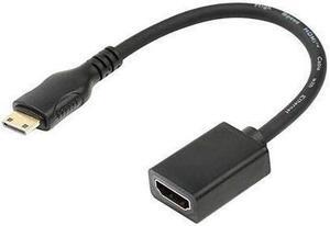 BUCIER Mini HDMI to HDMI Adapter Mini HDMI to HDMI Cable 4K×2K for DSLR CameraLaptop Camcorder Tablet and Graphics Video Card