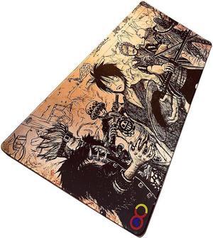 BUCIER Anime One Piece Mouse Pad,Extended Gaming Mouse Pad with Stitched Edges, Large Mouse pad with Non-Slip Rubber Base for Work & Gaming, Office & Home, 35.4x15.7inch