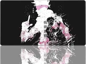 BUCIER Large Anime Mouse Pad for Desk Gaming Mousepad Computer Non-Slip Long Mouse Mat 15.8x29.5 in
