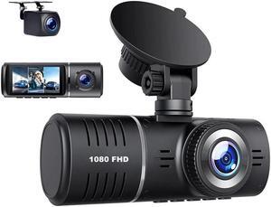 BUCIER 3 Channel Dash Cam 3 Channel 1080P+720P+720P Car Dvr Camera Driving Recorder,2.45Inch Car Camera,24/7 Parking Mode,Night Vision,Loop Recording,G-sensor,Seamless 1080P Video,HDR,Support 64GB Max