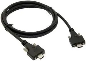 BUCIER USB 3.1 Type-C Dual M2 Screws Locking to Locking USB-C 10Gbps Data Cable Panel Mount Type 6.6 ft. BUCIER USB 3.1 Type-C Dual M2 Screws Locking to Locking USB-C 10Gbps Data Cable Panel Mount Type 6.6 ft.