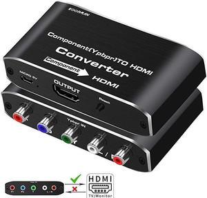 BUCIER Component to HDMI YPbPr to HDMI Converter 5RCA RGB to HDMI Converter Adapter Supports 1080P Video Audio Converter Adapter HDMI V14 for DVD PSP Xbox PS2 N64 to HDTV Monitor and Projector