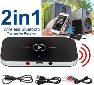 BUCIER 2in1 Bluetooth Transmitter Receiver Wireless A2DP Home TV Stereo Audio Adapter
