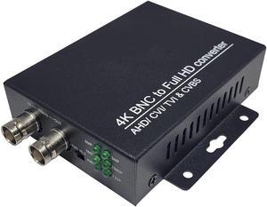 BUCIER 101AV 4K HD BNC to FHD HDMI Video Converter for Monitors & DVRs, converts HD-TVI/AHD/CVI & Composite Video Signal/CVBS from BNC Video Signal to HDMI