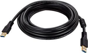 BUCIER USB to USB Cable Male to Male 20 ft Long USB 3.0 Cable A to A for Data Transfer Hard Drive Enclosures Printer Modem Cameras