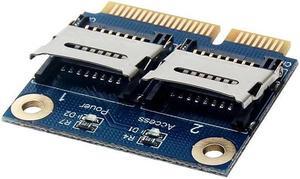 BUCIER Micro-Sd Tf To Mini Pci Express Memory Card Reader Adapter Converter Card for Laptop