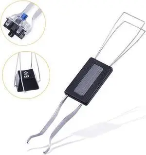 BUCIER 2 Pack Keycap Puller, Stainless Steel Key Keycap Removal Tool/Keycap Remover/Remove Fixing Keyboard Tools for Mechanical Keyboard
