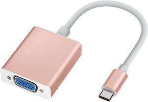 BUCIER USB C to VGA Cable Adapter Type C to VGA Monitor Converter Compatible Apple 2020-2016 MacBook Pro 13/15/16 New Mac Air/Surface MacBook 12 Chromebook More