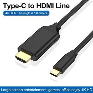 BUCIER USB C to HDMI Cable for Home Office type-c to hdmi 1.8m 4K60hz 6ft compatible with MacBook