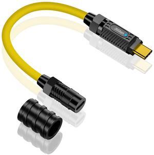 BUCIER USB C Extension Cable Short, 140W USB C Male to Female Extension Cable, 20Gbps 8K Type C Extender Silicone Data Cable for Thunderbolt 3, Laptop, Phone, 20cm/7.8inch