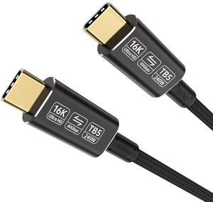 BUCIER  3.3 ft USB 5 Cable, USB-C to USB-C, 80 Gbps Data Transfer, Dual 8K Video, 240W Charging, Compatible with Thunderbolt 5/4/3, Laptop, Desktop, Gaming Console, Smartphone