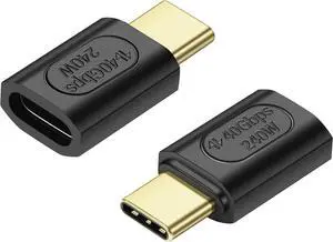 BUCIER 2 Pack 90 Degree USB C 240W Angle Adapter