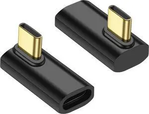 BUCIER 2 Pack 240W USB C 90 Degree Angle Adapter