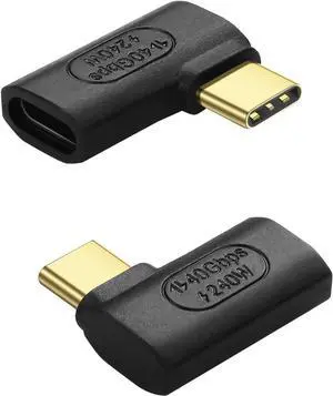 BUCIER 2 Pack 240W USB C 90 Degree Angle Adapter