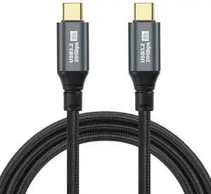 BUCIER Gen3.2 Type-C Data Cable Dual Type-C Cable 100W High Definition 8k Projection Screen Cable 20GB Full Phone Data Cable 0.5M