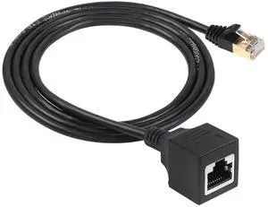 BUCIER Cat8 LAN Cable,Ethernet Extension Cable,High Speed 40Gbps 2000Mhz Network Cord,RJ45 Network Patch Cord Male to Female Connector for Router Modem TV PC Computer Laptop (M/F 1M/3.3FT)