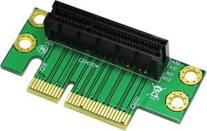 BUCIER PCI- Express 4X Riser Card 90-Degree Adapter Card PCI-E 4X Extender Extension Card for 1U, Small Computer and Server Case (PCIE 4X)