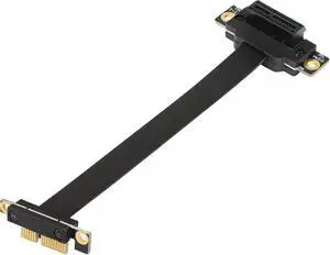 BUCIER PCIE 3.0 Extension Cable,36PIN 1X Extension Cable, 90 Degree PCI Express 1X Extend Card,for 1U,2U Chassis 20CM
