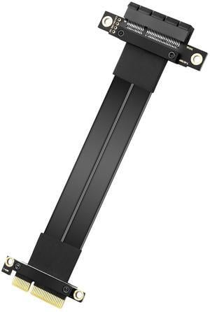 BUCIER PCIe 3.0 X4 Extension Cable PCI-E 4X Male to Female Riser Cable 20CM (180 Degree)