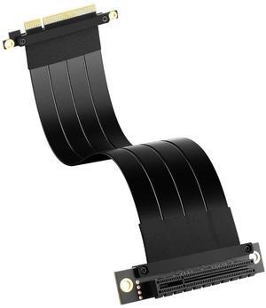 BUCIER PCIe 3.0 X8 Extension Cable PCI-E 8X Male to Female Riser Cable 25CM (90 Degree Female)
