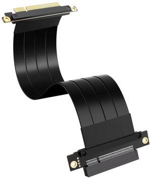 BUCIER PCIe 3.0 X8 Extension Cable PCI-E 8X Male to Female Riser Cable 25CM (90 Degree Male)