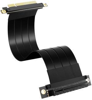 BUCIER PCIe 3.0 X8 Extension Cable PCI-E 8X Male to Female Riser Cable 25CM (90 Degree M/F)