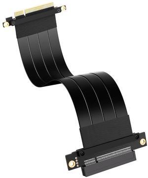 BUCIER PCIe 3.0 X8 Extension Cable PCI-E 8X Male to Female Riser Cable 25CM (180 Degree M/F)