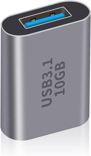 BUCIER USB C Female to USB Female Adapter 3.1 Gen2, 10Gbps Bi-Directional Type C to Type A Adapter OTG Adapter Support Data Sync and Charging for Laptop, PC, iPhone, MacBook Pro, Laptop