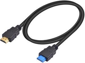 BUCIER 4K HDMI to HDMI Cable, HDMI Cable High Speed HDMI 2.0 Cord, Short HDMI Male to Male Supports 4K@60Hz 18Gbps, with Silicone HDMI Port Suitable for Factory Testing 3.3FT /1M