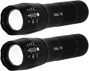 LED Tactical Flashlight,Compact Tactical Flashlights with High Lumens for Outdoor Activity & Emergency Use-Super Bright Outdoor Torch Light Zoomable Flashlight with 5 Light Modes,2 Pack