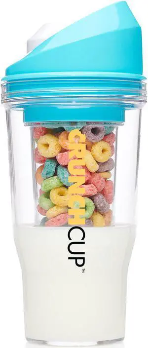 The CrunchCup - A Portable Cereal Cup  -  Blue