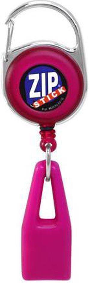 Zip Stick Retractable Lip Balm Holder - Pink
