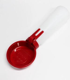 Water Rover Bigger Travel Walking Water Bowl & Attached Bottle 4-Inch Bowl & 26-Ounce Bottle - Red