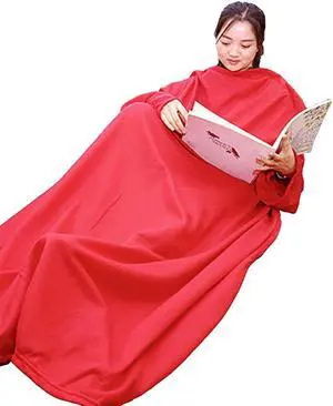 Blanket with Sleeves (Red)