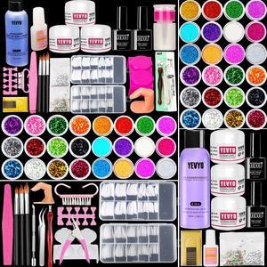Professional Nail Kit Set with Everything Included - Perfect for Nail Enthusiasts Professional Nail Kit Set - All-In-One Acrylic System with Practice Hand and Supplies